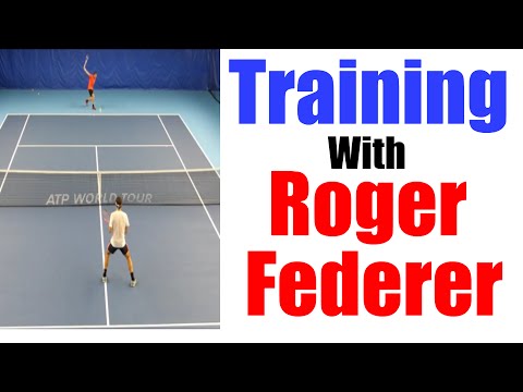 Training with Roger Federer #1