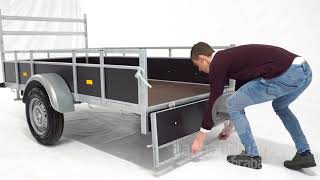 Loady Bakwagen enkelas 200x110cm 750kg video