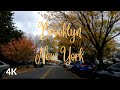 Driving In A Beautiful Neighborhood Fall In New York City Brooklyn 4K On My Way NewYorkCity