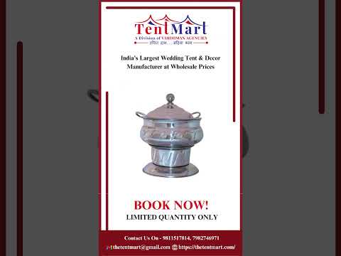 Capacity: 8 litre round stainless steel chafing dish