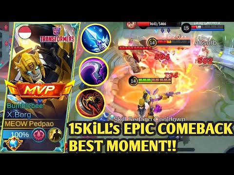 15 KiLL's X-BORG EPIC COMEBACK‼️| BEST BUILD X-BORG 2023 | BUILD X-BORG TERSAKIT 2023