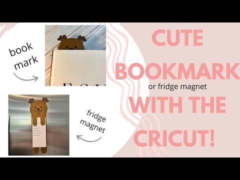 Cricut Dog Bookmark Or Fridge Magnet