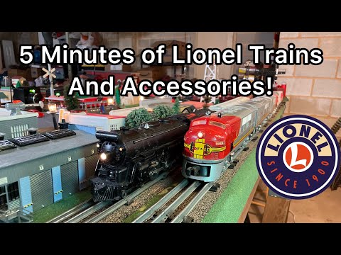 5 Minutes of O Gauge Postwar Lionel Trains and Accessories! #lionel #oscale #modeltrains