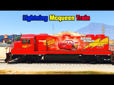 Lightning Mcqueen Train VS 100 VEHICLES  ➤ WHO IS BEST?