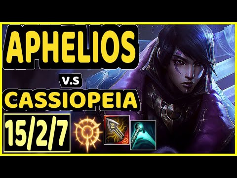 INNAXE (APHELIOS) vs CASSIOPEIA - 15/2/7 KDA BOTTOM ADC GAMEPLAY - EUW Ranked DIAMOND