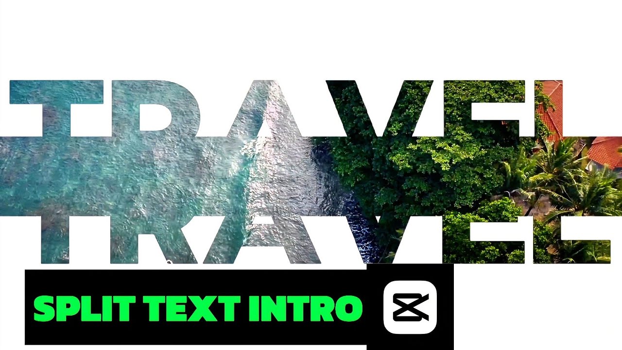 How to Create a Stunning Split-Text Intro in CapCut [mobile]| Step-by-Step Tutorial