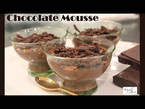 Chocolate Mousse | How To Make Eggless Chocolate Mousse | Desserts | Simply Jain