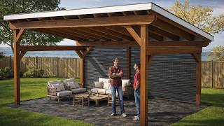 How to Build a 14x20 Lean to Pavilion