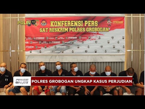 PRESISI UPDATE : POLRES GROBOGAN UNGKAP KASUS PERJUDIAN 01/03/2024 08.00