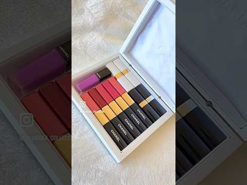 The 31 Le Rouge case turns into the lipstick vanity💄#chanelbeauty #31lerouge #chanelmakeup