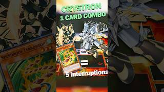 Crystron speedroid 1 card combo #yugioh #crystronyugioh #combos #yugiohtcg #deckprofile