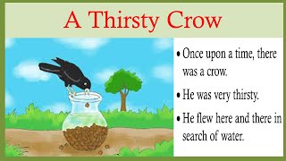A Thirsty Crow |story Writing in English#story#storytime #thirstycrow#rhymes #easytolearnandwrite#yt
