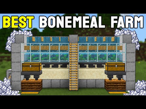 BEST Bonemeal Farm EVER in Minecraft Bedrock 1.21