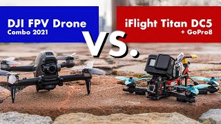 DJI FPV Drone vs. iFlight Titan DC5 + GoPro 8 with ReelSteadyGO (Footage Stabilization Comparison)