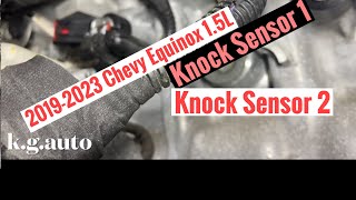 How to Replace Engine Knock Sensor on Chevy Equinox 2019-2023 1.5L  Code PO327 Bank 1 PO330 Bank 2