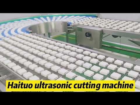 Inline cake conveyor line,Ulytasonic cake cutting equipment.