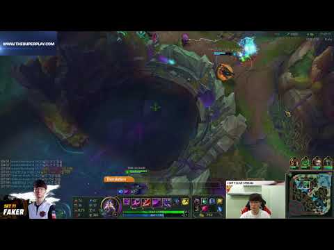 SKT T1 Faker Kassadin vs Ahri mid pre Season 8