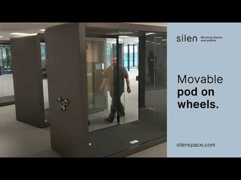 Moving the pod on wheels is easy