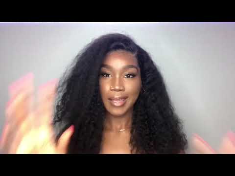 18 inch Full Lace Wig Brazilian Deep Curly Human Hair in 150% Density