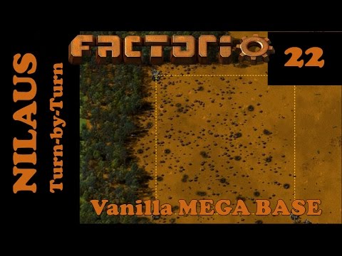 Factorio S7E22 - Train track setup for MEGA BASE