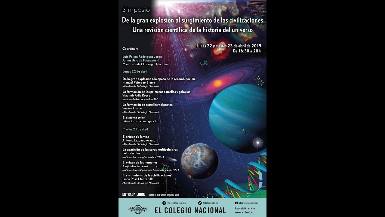 De la gran explosión al surgimiento de las civilizaciones.