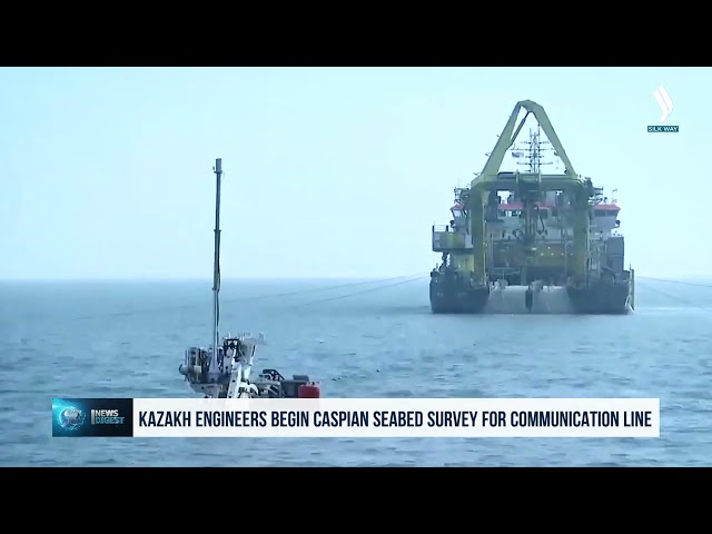 Kazakh engineers begin Caspian seabed survey for communication line