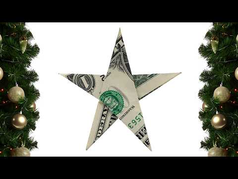 Origami Dollar bill Star (John Montroll)