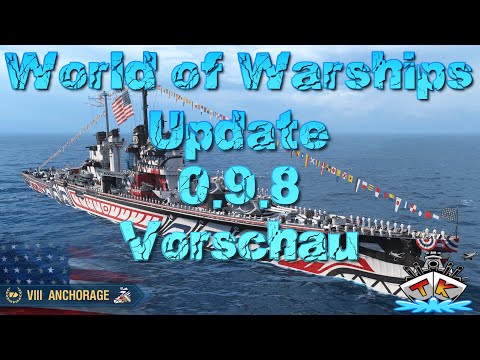 ANCHORAGE in der Werft mit Update 0.9.8 "Vorschau" in World of Warships auf Deutsch