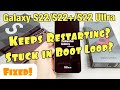 Keeps Restarting Stuck In Boot Loop FIXED Galaxy S22 S22 S22 Ultra