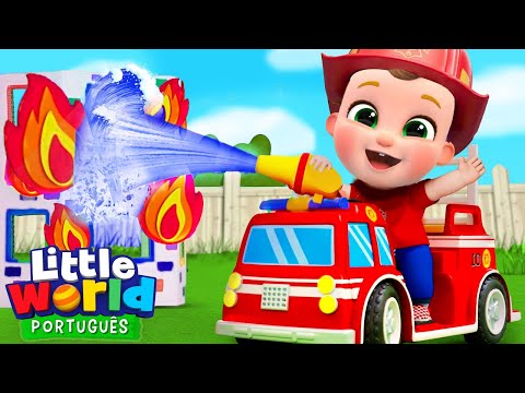 Chuá Chuá, É o Bombeiro Nico! 🚒 | O Mundo de Nina e Nico - Little World Português