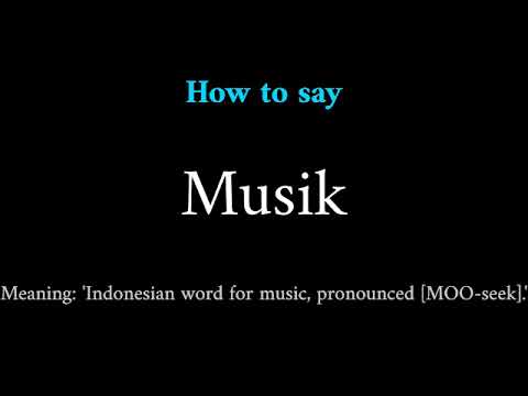 How to Pronounce Aransemen Musik (Music Term)