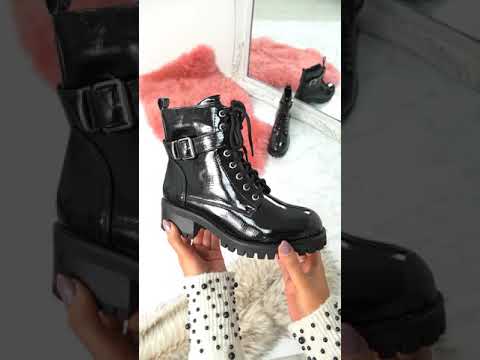 Nozia Black Ankle Boots - Cucu Fashion