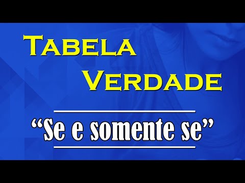 Vídeo: Tabela verdade se e somente se: perguntas