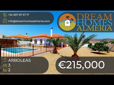 ###SOLD### 3 bed 2 bath villa Arboleas 215,000 euros DHA 3290
