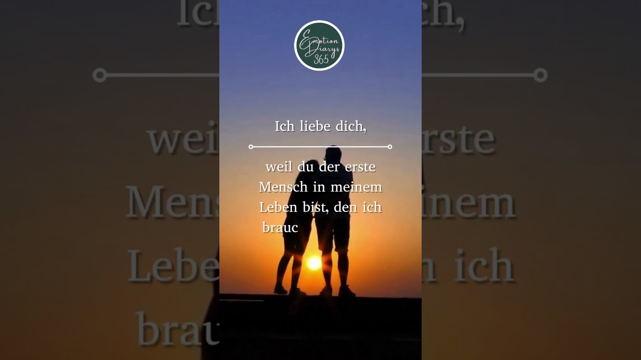 Spruch ❶❸❸ -  Ich liebe dich, weil...❣️- #liebessprüche, Liebeserklärung für Sie und ihn #short
