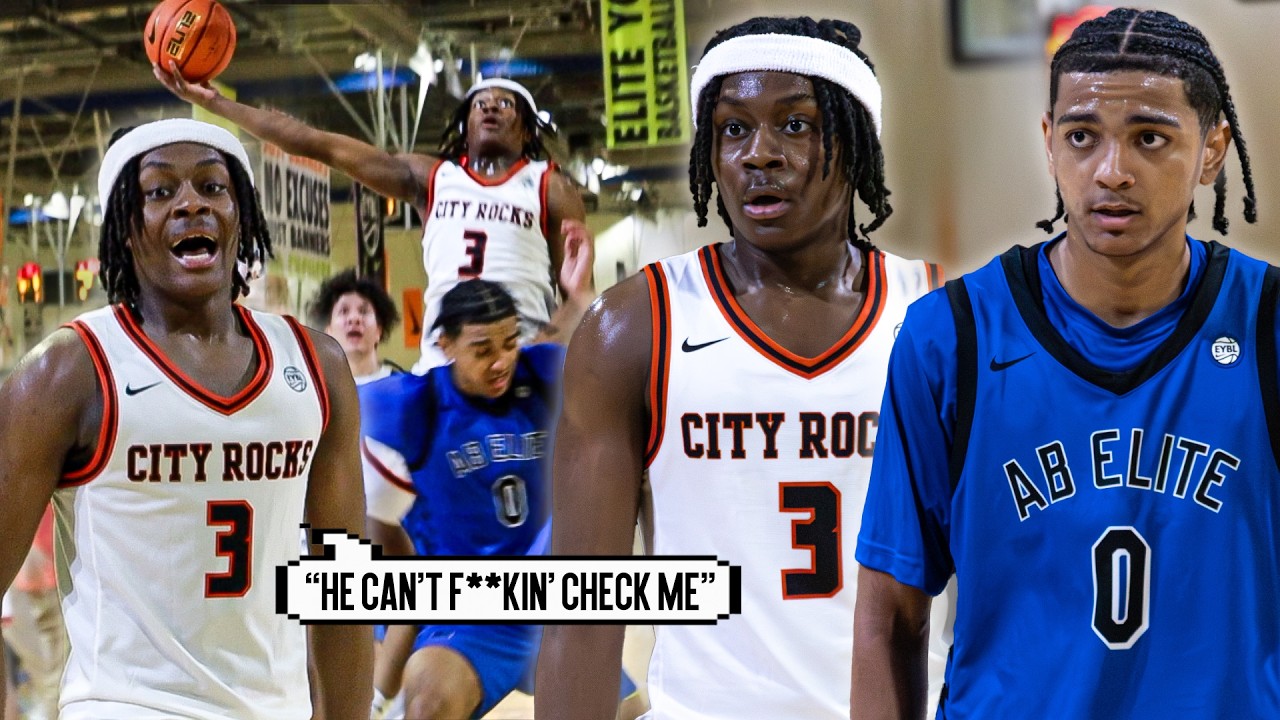 #1 PG Beckham Black GOT TESTED vs TUFF A** 5-Star Jersey Guard!! Michai White 40 Ball In EYBL Debut