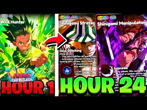 I Spent 24+ Hours Becoming OVERPOWERED In Anime Card Clash! (Roblox)
