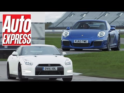 Porsche 911 GT3 vs Nissan GT-R track battle