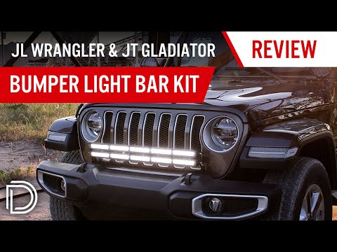 2018 Jeep JL Wrangler and 2020 JT Gladiator Bumper Light Bar Kit | Diode Dynamics