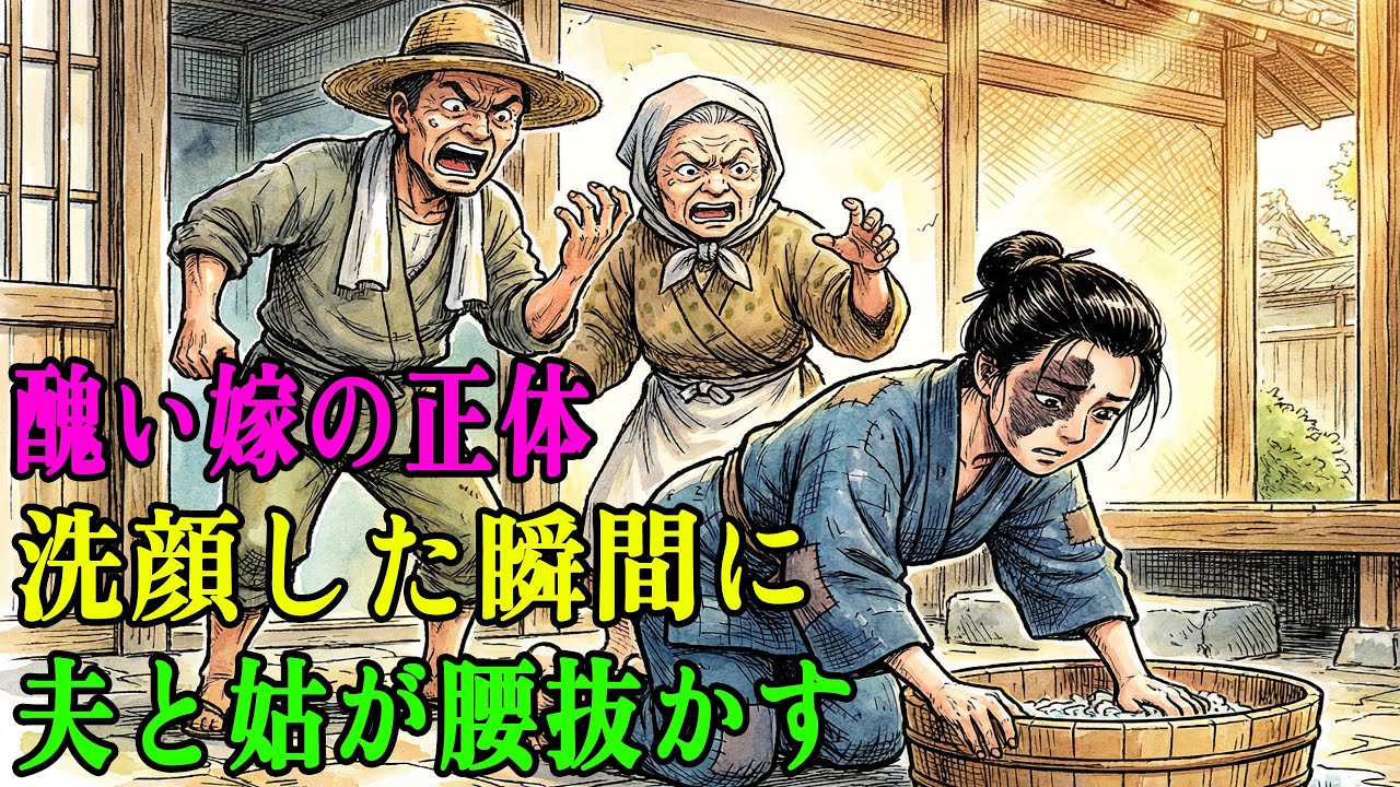 顔の半分に巨大な黒あざがある「化け物嫁」。虐げられた彼女が化粧を落とした瞬間、夫と姑が絶望の淵に落ちた理由 | 野談 | 伝説 | 昔話 | 説話 | 民話