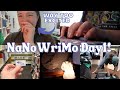 NANOWRIMO DAY 1 VLOG! | finally picking my project & writing 2,000 words 🌙