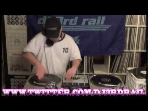 DJ3RDRAIL 1/2/12 VINYL HIP HOP MIX LIVE, NO SERATO, TRAKTOR ON WNUR A CHICAGO LEGEND
