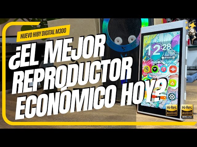 Vídeo relacionado con HiBy Reproductor de MP3 digital Android M300 con Bluetooth y reproductor de transmisión WiFi, Android 13 Snapdragon 665, audio HiFi (PCM/DSD), radio FM, altavoz, pantalla táctil, 128 GB + 2 TB de