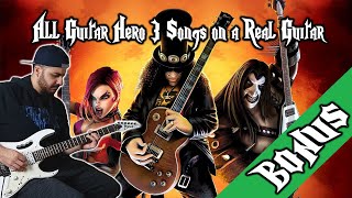 ALL GUITAR HERO 3 BONUS SONGS ON A REAL GUITAR