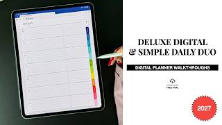 2027 Deluxe Digital and Simple Daily Duo Planner Walkthrough