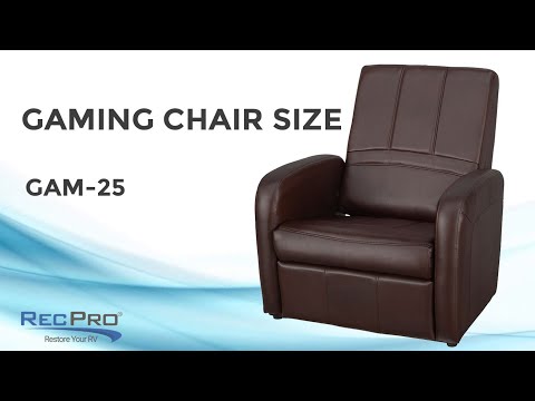 RecPro Charles RV Gaming Chair and Ottoman with Storage GAM-25