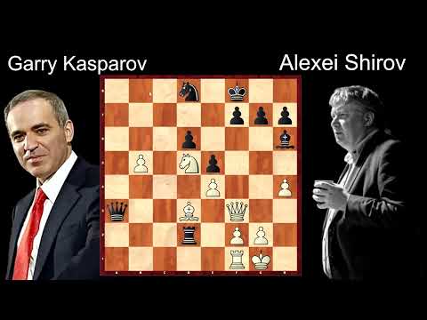 Garry Kasparov's Sveshnikov Sicilian absolute masterpiece game vs Shirov ( 1994 )