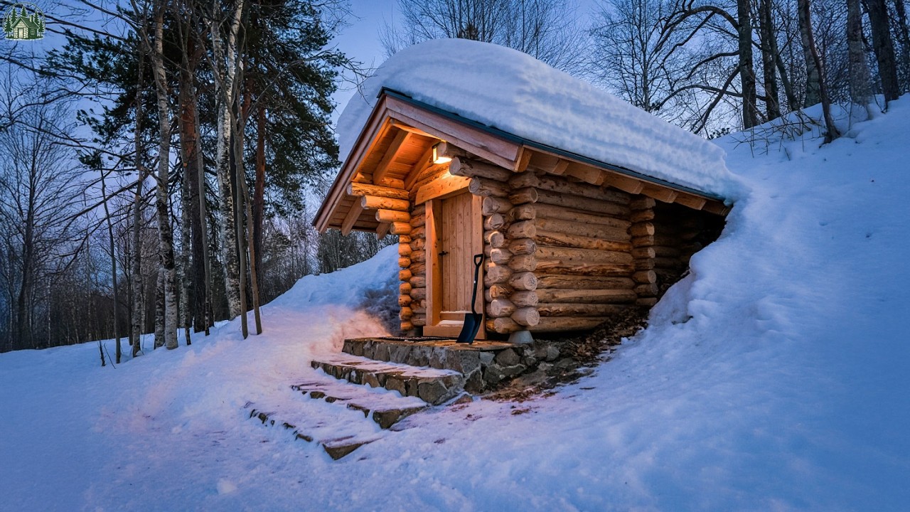 Isolé dans la Forêt Glacée : Il A Survécu Pendant des Mois Grâce à Sa Cabane !