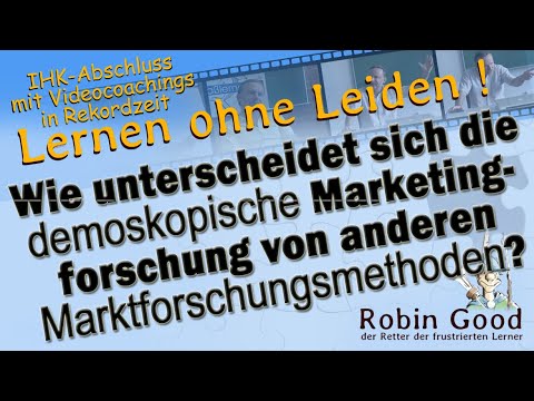 Wie unterscheidet sich die demoskopische Marketingforschung von anderen Marktforschungsmethoden?