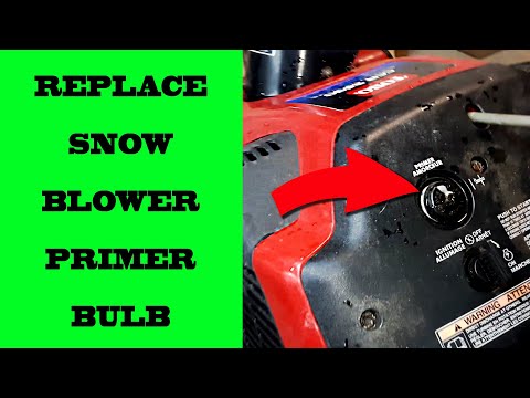 How To Replace The Primer Bulb On A Toro Snowblower